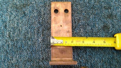 copper electrical buss bar 6 1/4&#034;x 4 5/8&#034;x 2&#034;x 1/2&#034;    two in total