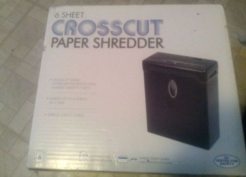 6 Sheet Crosscut Paper Shredder LX6OB
