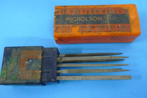 NICHOLSON SWISS PATTERN MAKER FILES machinist tools jeweler gunsmith *6