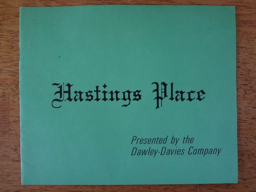 Vintage Mid Century Upper Arlington OH Hastings Place House Subdivision Brochure