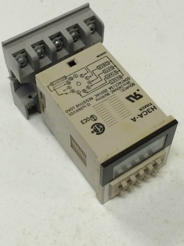 Omron H3CA-A Solid State Timer  1/16 DIN, 11 Pin, 8 Multi Modes, Includes Socket