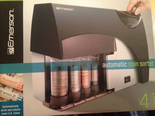 Emerson Automatic Coin Sorter Battery Operated New with Wrappers 4 Barrel