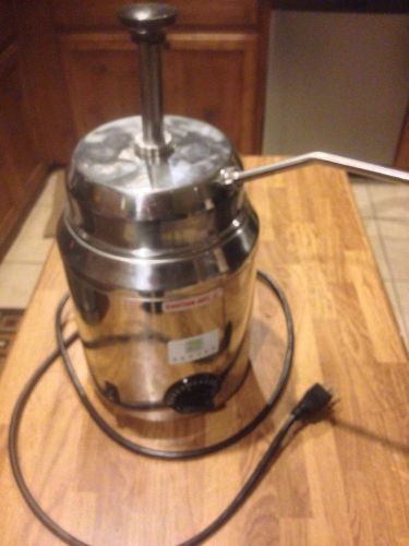 SERVER WARMER TOPPING DISPENSER WITH PUMP AND 3 QUART JAR