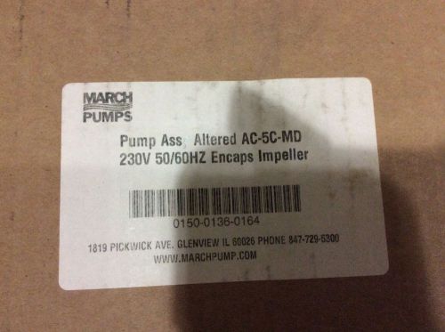 March pump #AC-5C-MD, 230v, 1ph, 1/8hp, 3090rpm, NOS,  free shipping