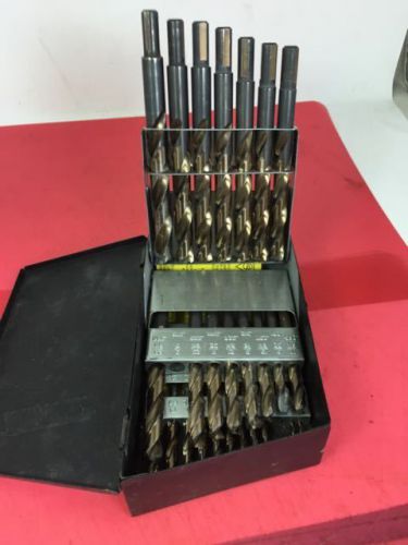Irwin turbomax drill bit set, 1/16 to 1/2, by 64ths, in case, no reserve! for sale
