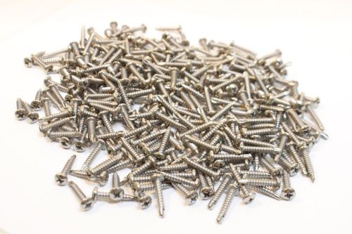 100 Self Tapping 3/4&#034; Course Thread Stainless Steel Screws Window Siding Outdoor