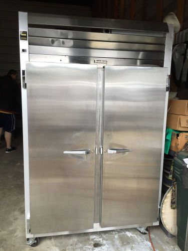 Traulsen two section reach in commercial refrigerator for sale