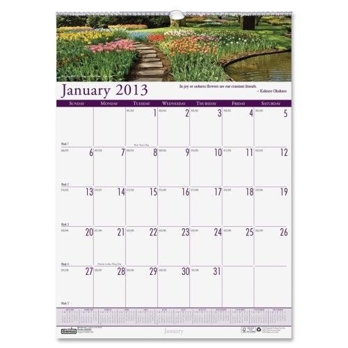 House of Doolittle Gardens Wall Calendar 12&#034; W x 16.5&#034; D