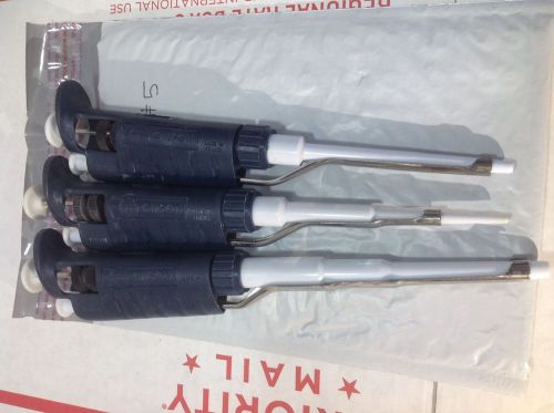 Set of 3 Gilson Pipetman Pipette Pipettor P20, P200, P1000 #5