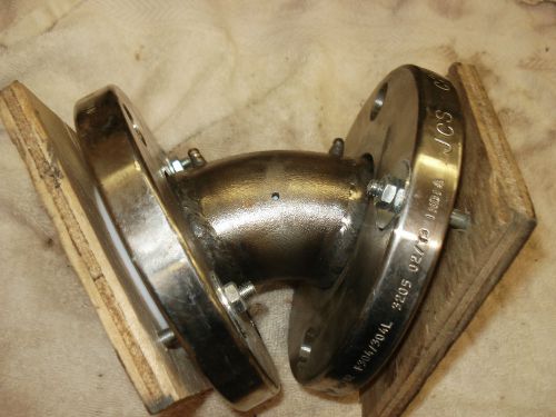 2&#034; Teflon Lined Stainless Steel (TLSS) 45 Flanged Pipe Fitting