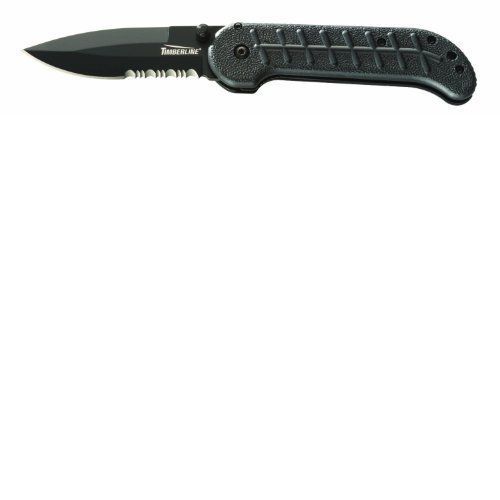Timberline 1141 Vallotton/Ochs Kick Start Spear Point  Black Blade  combo Edge