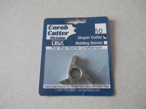 Shaper cutter, 3-wing, 1/2&#034; bore, 1/4&#034; bead shaper cutter