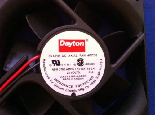 DAYTON DC AXIAL COOLING FAN 4WT38 *NEW WITHOUT BOX* - FREE EXPEDITED SHIPPING!