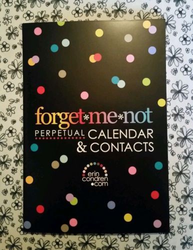 Forget Me Not Calendar &amp; Contacts * Erin Condren * planner