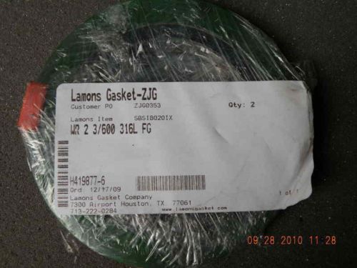 2 NEW LAMONS GASKET-ZJG WR 2 3/600 316L FG