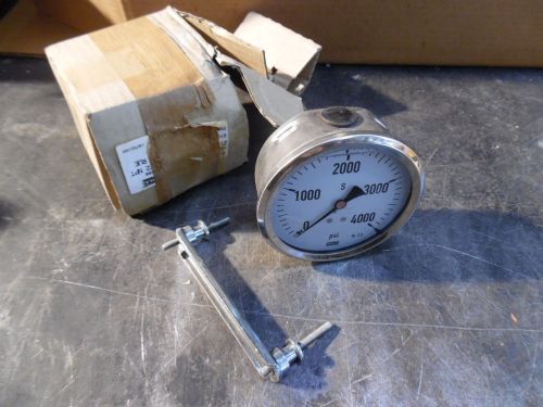 WIKA PRESSURE GAUGE, 213.53.100.4000 PSI, S483420070, NEW- IN BOX (OLD STOCK)