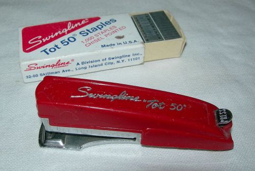 Vintage Swingline TOT 50 Stapler &amp; Staples