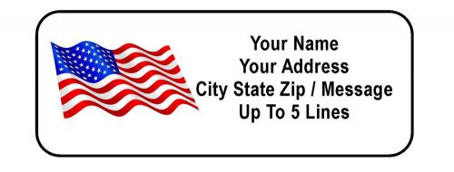 30 American Flag Personalized Address Labels