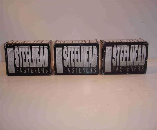 3 Boxes Steelhead Galvanized Staples # ISTCR501938 3/8&#034; 5000 per Box, New