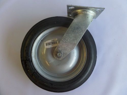 DAYTON 10&#034; x 1.75&#034; Swivel Caster Plate Semi-Pneumatic Tire