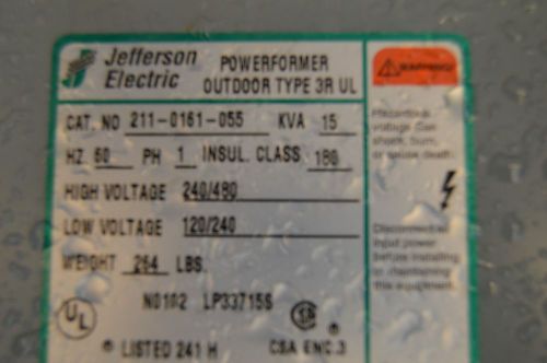 Jefferson Electric 211-0161-055 15 KVA Transformer