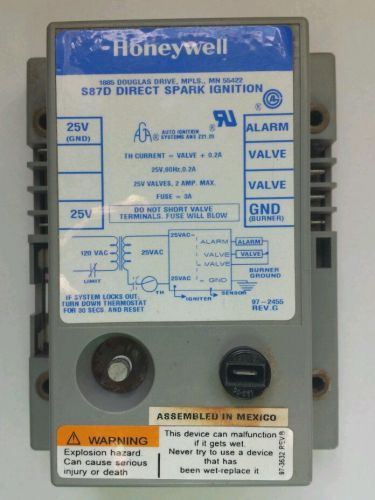 HONEYWELL S87D 1004  DIRECT SPARK IGNITION  FURNACE MODULE