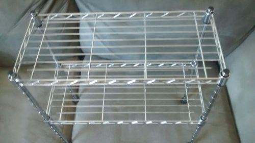 Miniature Industrial Grade Shelving Chrome Wired Steel Changable