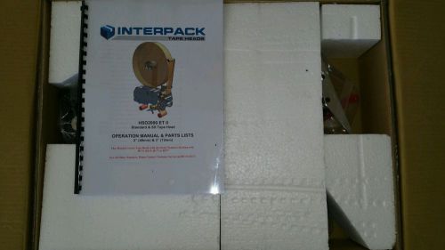 Interpack HSD 2000 ET II Standard &amp; SS 2&#034; TAPE HEAD-WITH SPARE PARTS KIT