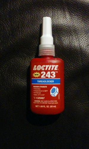 Loctite 243 blue threadlocker medium strength new 1.69 fl oz (50 ml) for sale