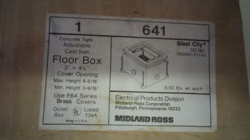 Steel city 641 new in box see pics cast iron floor box #a48 for sale