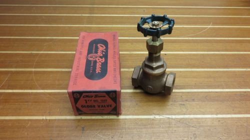 Vintage Ohio Brass No. 1501 Bronze Globe Shut Off Valve 1&#034; 125 WSP 200 WOG