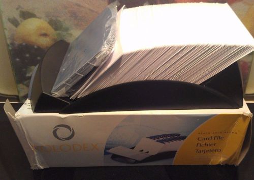 Rolodex Open Tray Card File 500 3x5 cards A-Z Index Tabs Black 67032 NO BOX ST#G