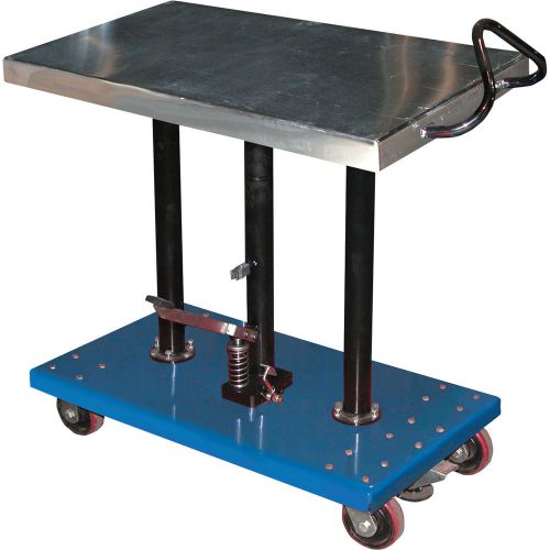 Vestil hydraulic post table, 36&#034; to 54&#034; height, 1000 lbs cap, ht-10-2036a, /6fl/ for sale