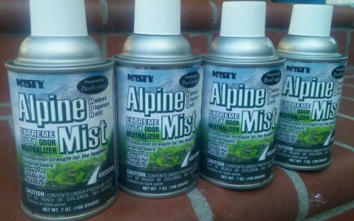 4pkMisty Metered Odor Neutralizer Refills, Alpine Mist, 7oz, Aerosol,