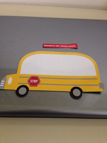 SCHOOL BUS dry erase magnet  great for school reminders, holidays, meetings etc