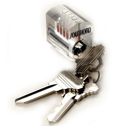 SouthOrd Visible Cutaway Practice Lock with Spool Pins ST-35