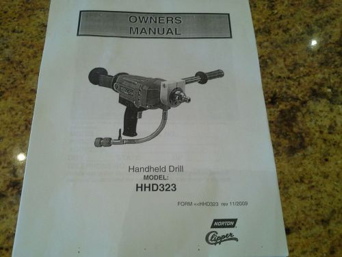 Handheld concrete core drill  HHD323