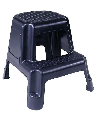 Cosco 11-911BLK Two-Step Molded Step Stool Black 1 11-911-BLK 044681111723