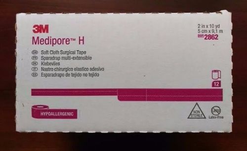 1 Case of 3M Medipore H Soft Cloth Surgical Tape 2&#034;x2yds #2862S SEALED 48/CS