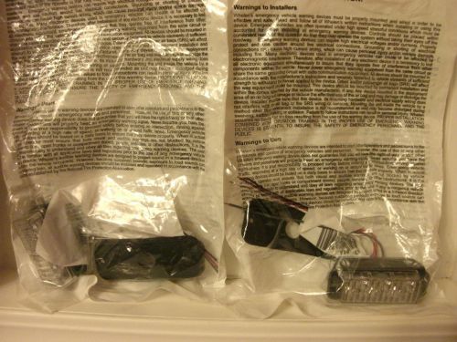 Whelen lot of ( 2 ) tier 3 leds led emergency red lights four wire nib for sale