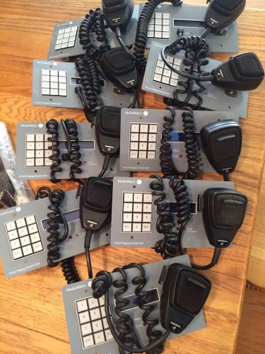 Mediamatrix  pcu4 pa keypad paging control unit with microphone lot of 9 for sale