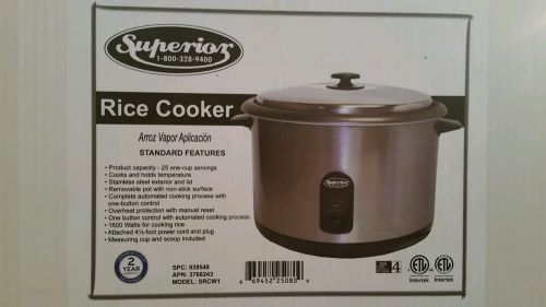Superior RC1 Countertop Rice Cooker, 25 Cups, SBuilt-In thermostat