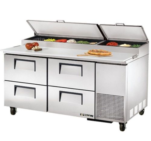 True TPP-67D-4 PIZZA Prep Table Solid Drawed Food Table Free Shipping!!!