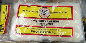 Linzer 100 % Pure Lambskin 10&#034; Applicator Refill Pads # 11002 NEW