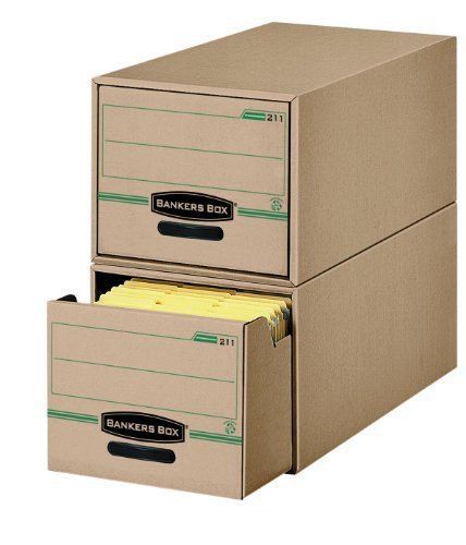 Bankers Box Stor/Drawer 100% Recycled Storage Drawers, Legal, 6 Pac... 118074