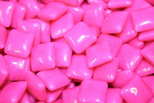 1000 Dubble Bubble Pink Chiclets Chewing Gum Tabs