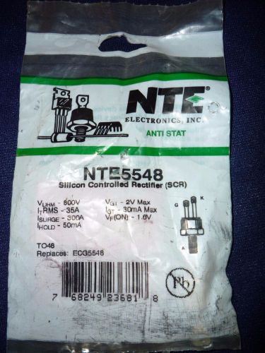 NTE 5548, Silicon Controlled Rectifier (SCR) Anti Stat Replaces ECG 5548