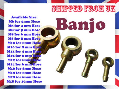 Car Banjo Fuel Banjo for fuel line pump steel fitting M8 M10 M12 M14 M16 M18