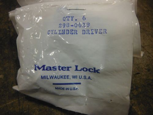 2 PACKS OF 6 - MASTER LOCK CYLNDER DRIVERS 298-0628 ~ NEW