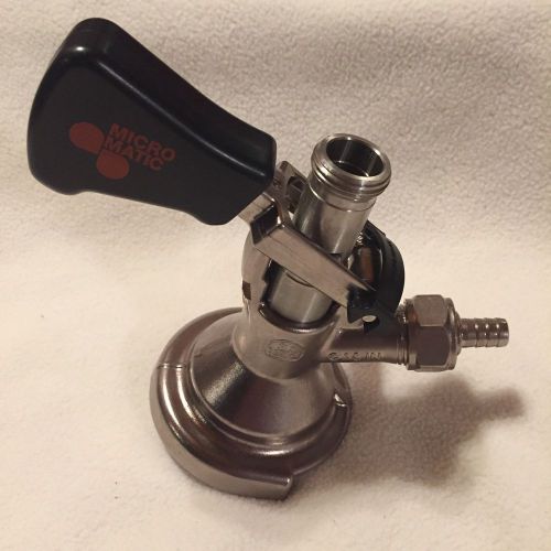 New Beer Keg Tap &#034;M&#034; Coupler Ergo Lever Handle Micro Matic 184.04 M1 M150